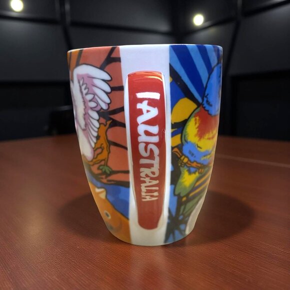 Australian Wildlife Ceramic Mug With Colorful Design & I Love AUS Text - Picture 3 of 5